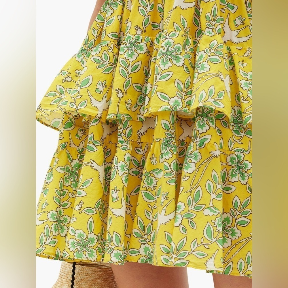 RHODE Dotty Floral Ruffle Mini Dress 🌻 XS - Picture 2 of 16